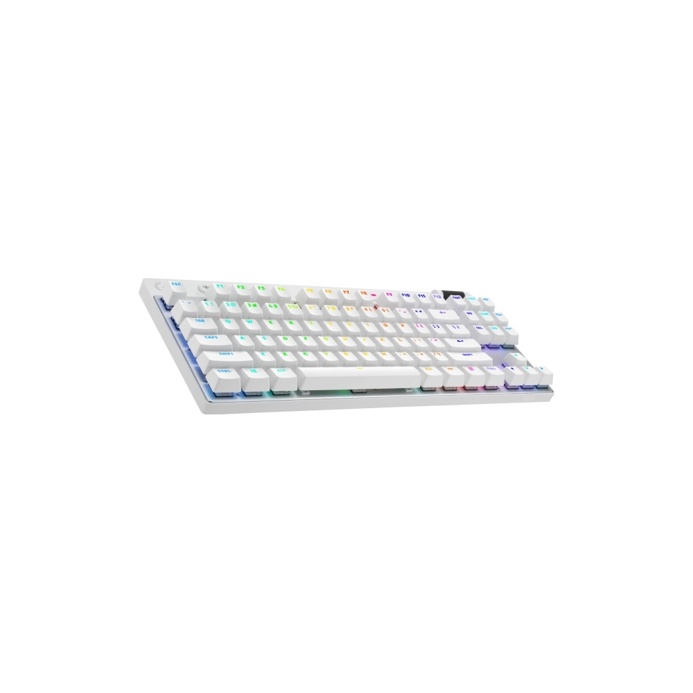 Produktbild för Logitech G PRO X TKL - tangentbord - QWERTY - nordiskt (danska/finska/norska/svenska) - vit Inmatningsenhet