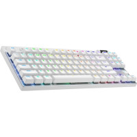 Produktbild för Logitech G PRO X TKL - tangentbord - QWERTY - nordiskt (danska/finska/norska/svenska) - vit Inmatningsenhet