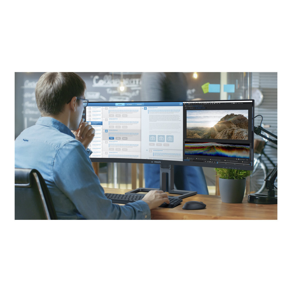 Produktbild för Philips 45B1U6900C - LED-skärm - böjd - 45" - HDR