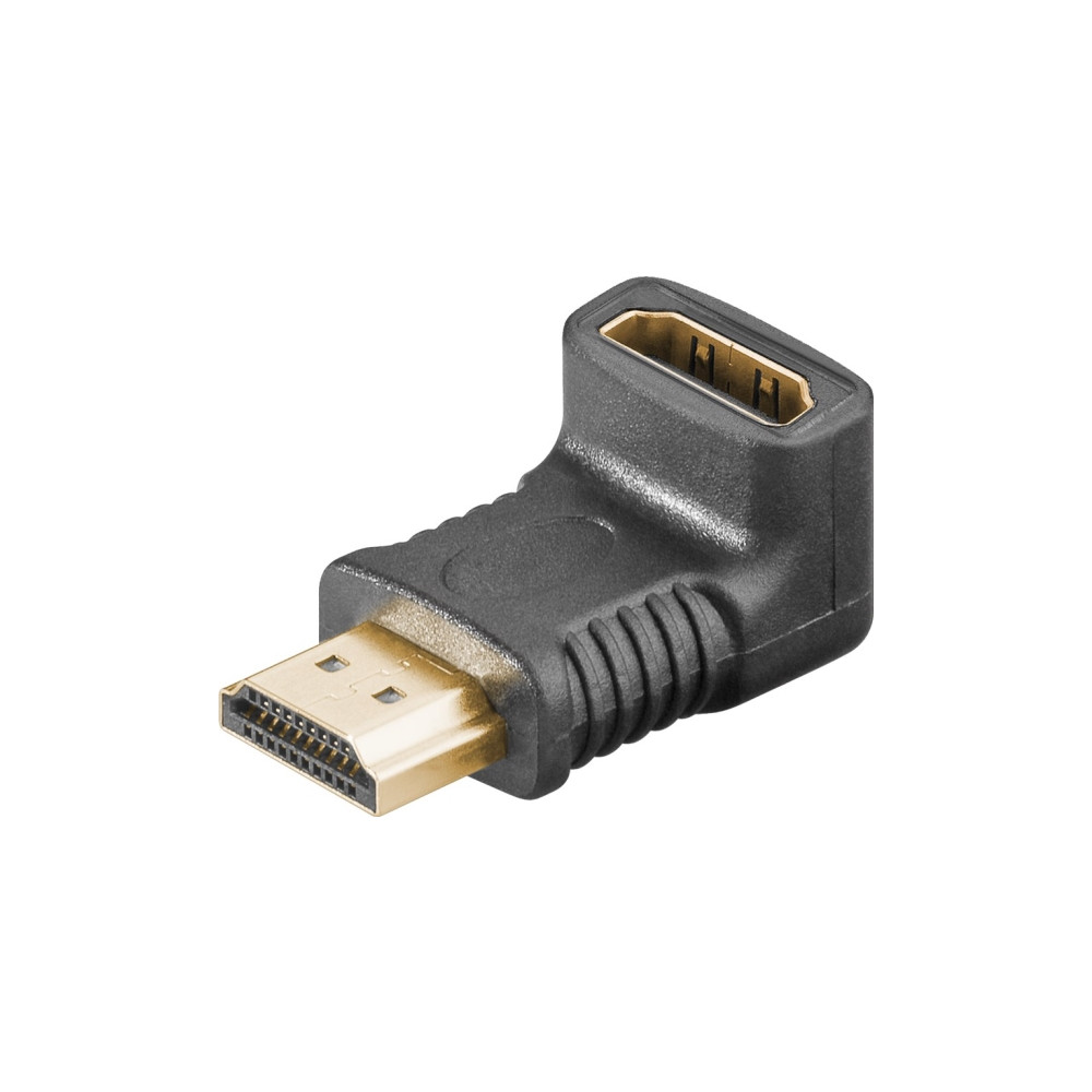 Produktbild för Goobay HDMI™ vinkeladapter 270° vertikal, 8K @ 60 Hz, vergol...