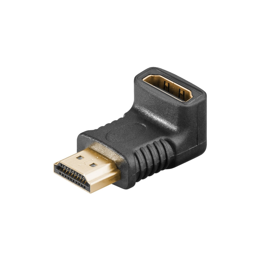 Produktbild för Goobay HDMI™ vinkeladapter 270° vertikal, 8K @ 60 Hz, vergol...