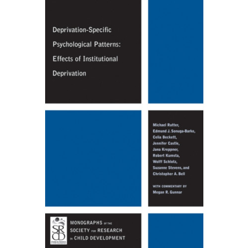 John Wiley And Sons Ltd Deprivation-Specific Psychological Patterns (häftad, eng)