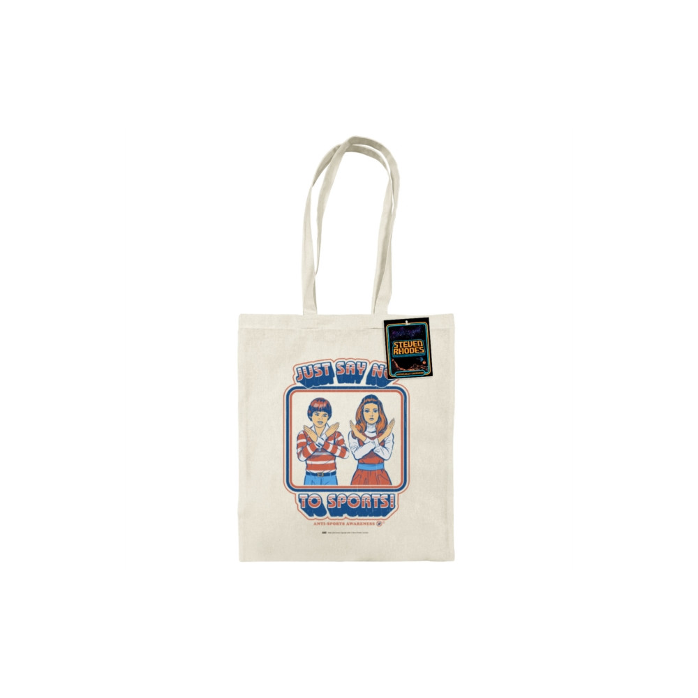 Produktbild för Steven Rhodes (Just Say No To Sports) Natural Tote Bag