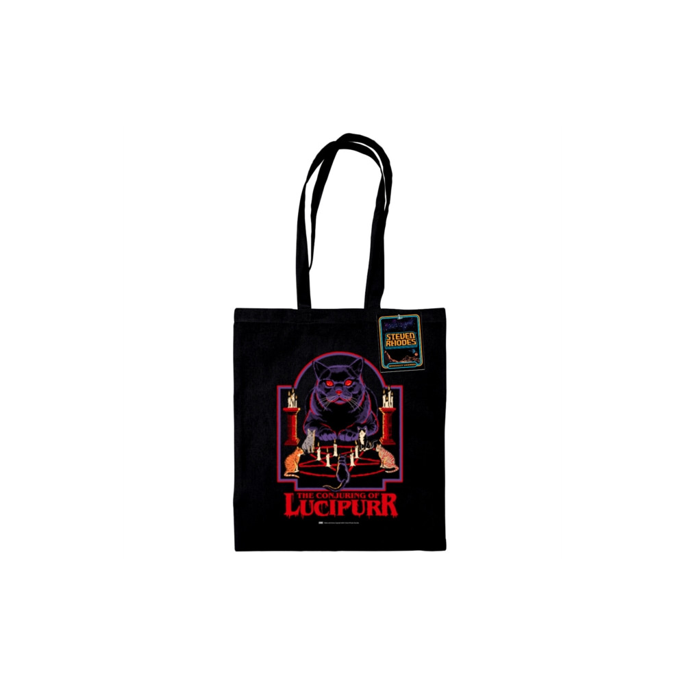 Produktbild för Steven Rhodes (Lucipurr) Black Tote Bag