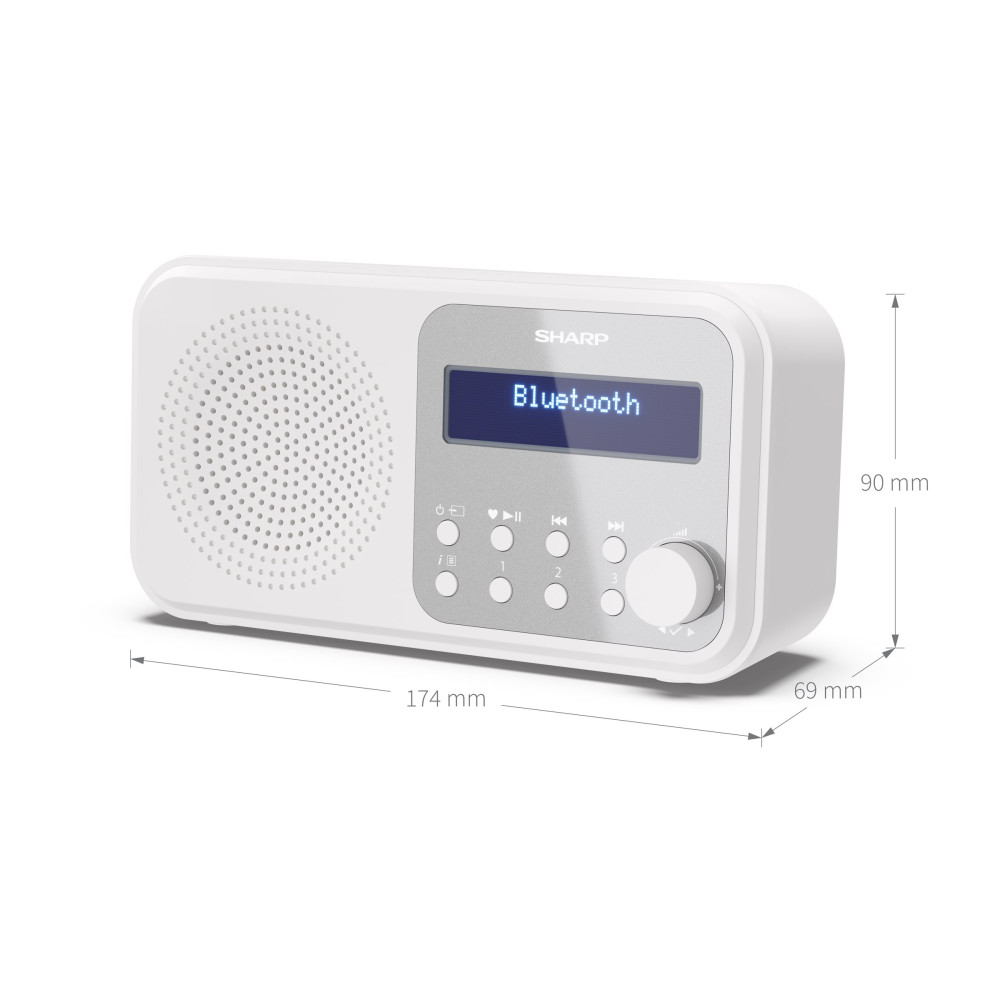Produktbild för Sharp Tokyo DR-P420 - bärbar DAB-radio - Bluetooth