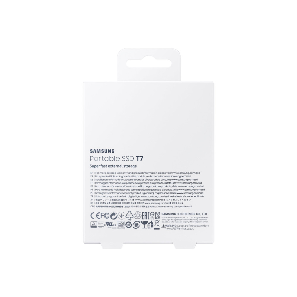 Produktbild för Samsung T7 MU-PC2T0H - SSD - 2 TB - USB 3.2 Gen 2