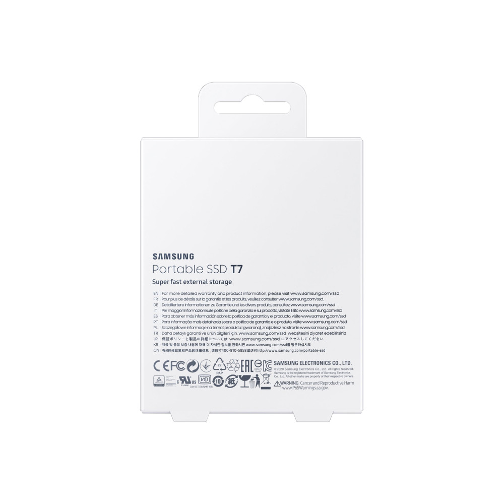 Produktbild för Samsung T7 MU-PC1T0H - SSD - 1 TB - USB 3.2 Gen 2