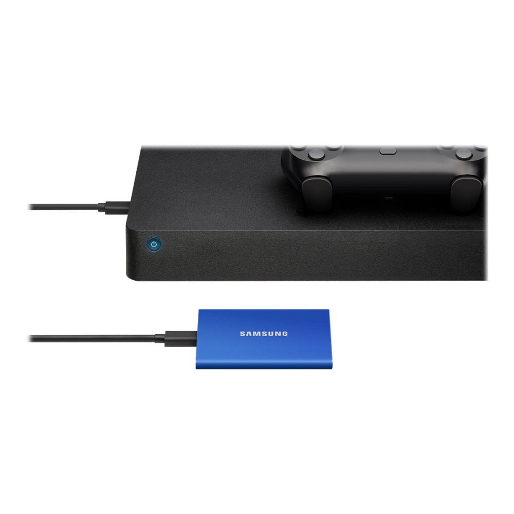 Produktbild för Samsung T7 MU-PC1T0H - SSD - 1 TB - USB 3.2 Gen 2