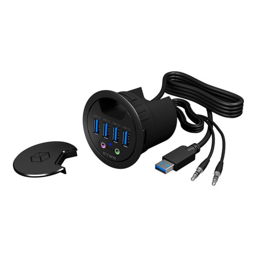 RaidSonic Technology ICY BOX IB-HUB1403A - hubb - 4 portar