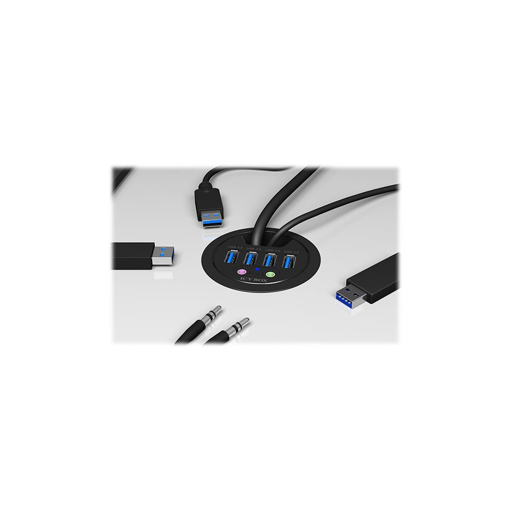 Produktbild för ICY BOX IB-HUB1403A - hubb - 4 portar