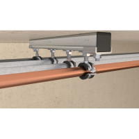 Produktbild för Fischer 560607, Rörhållare, Sort, Rustfrit stål, 121
