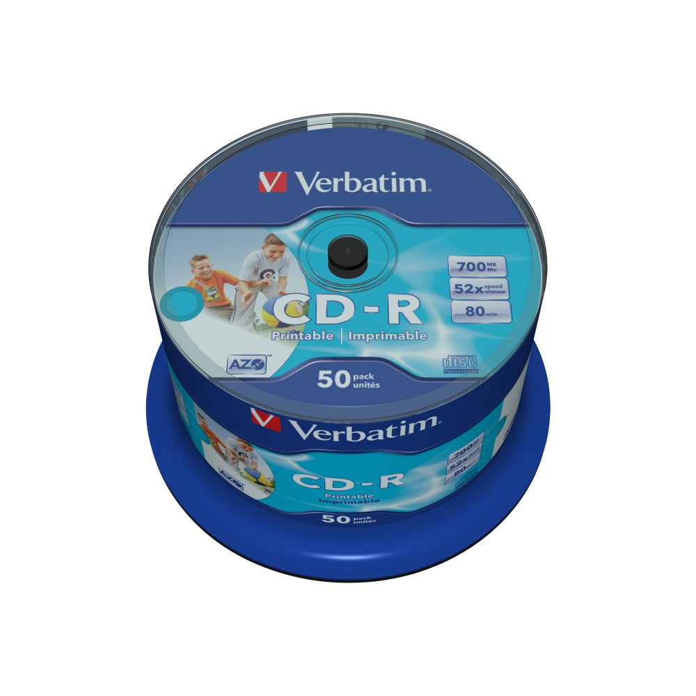 Produktbild för Verbatim DataLifePlus - CD-R x 50 - 700 MB - lagringsmedier