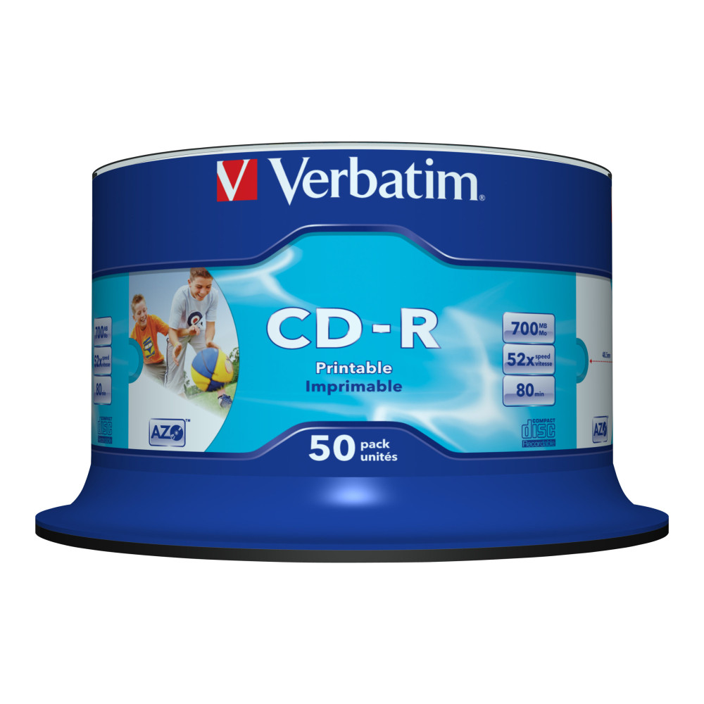 Produktbild för Verbatim DataLifePlus - CD-R x 50 - 700 MB - lagringsmedier