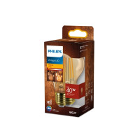 Produktbild för Philips Vintage - LED-glödlampa med filament - form: A60 - E27 - 7 W - flamljus - 1800 K - bärnsten