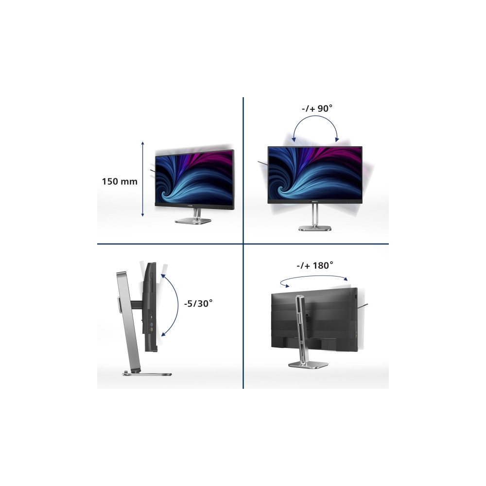 Produktbild för Philips 27B2U4601 - 4000 Series - LED-skärm - QHD - 27"