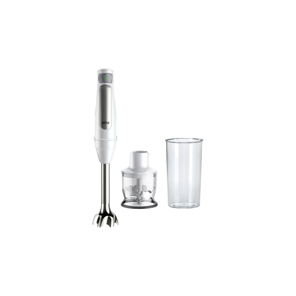 Produktbild för Braun Multiquick 7 MQ7020 WH - handmixer - premiumvitt/borstat rostfritt stål