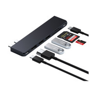 Produktbild för Satechi Pro Hub Slim - dockningsstation - USB-C x 2 - HDMI