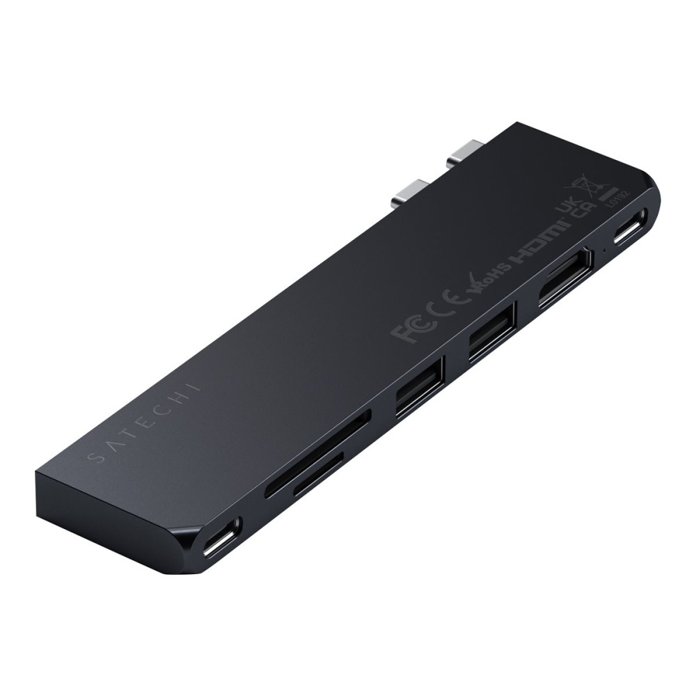 Produktbild för Satechi Pro Hub Slim - dockningsstation - USB-C x 2 - HDMI