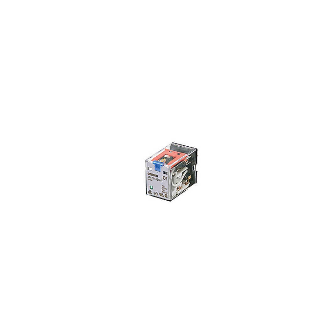 Produktbild för Relä, insticksmodell, 14 stift MY4IN-GS-R DC24 4PDT 6 A med...