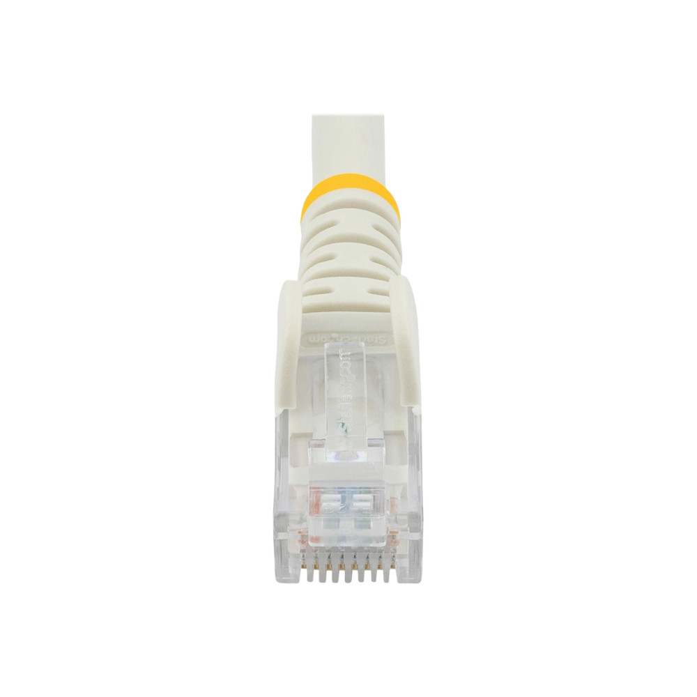 Produktbild för Startech 50cm CAT6 Ethernet Cable, 10 Gigabit Snagless RJ45 650MHz 100W PoE Patch Cord, CAT 6 10GbE UTP Network Cable w/Strain Relief, White, Wiring is UL Certified/TIA - Category 6 - 24AWG (N6PATC50CMWH) - nätverkskabel - 50 cm - vit