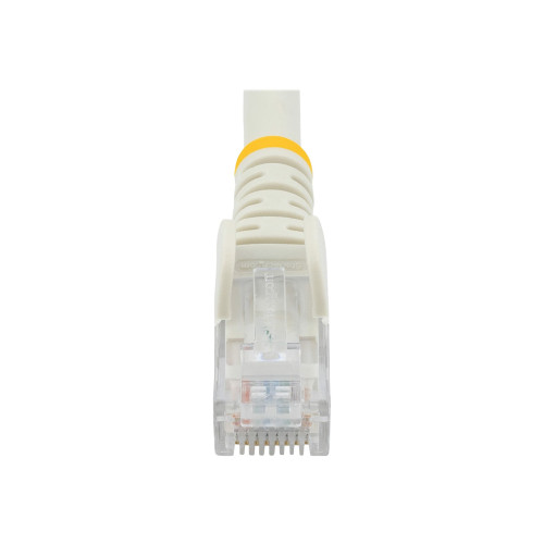 StarTech.com Startech 50cm CAT6 Ethernet Cable, 10 Gigabit Snagless RJ45 650MHz 100W PoE Patch Cord, CAT 6 10GbE UTP Network Cable w/Strain Relief, White, Wiring is UL Certified/TIA - Category 6 - 24AWG (N6PATC50CMWH) - nätverkskabel - 50 cm - vit