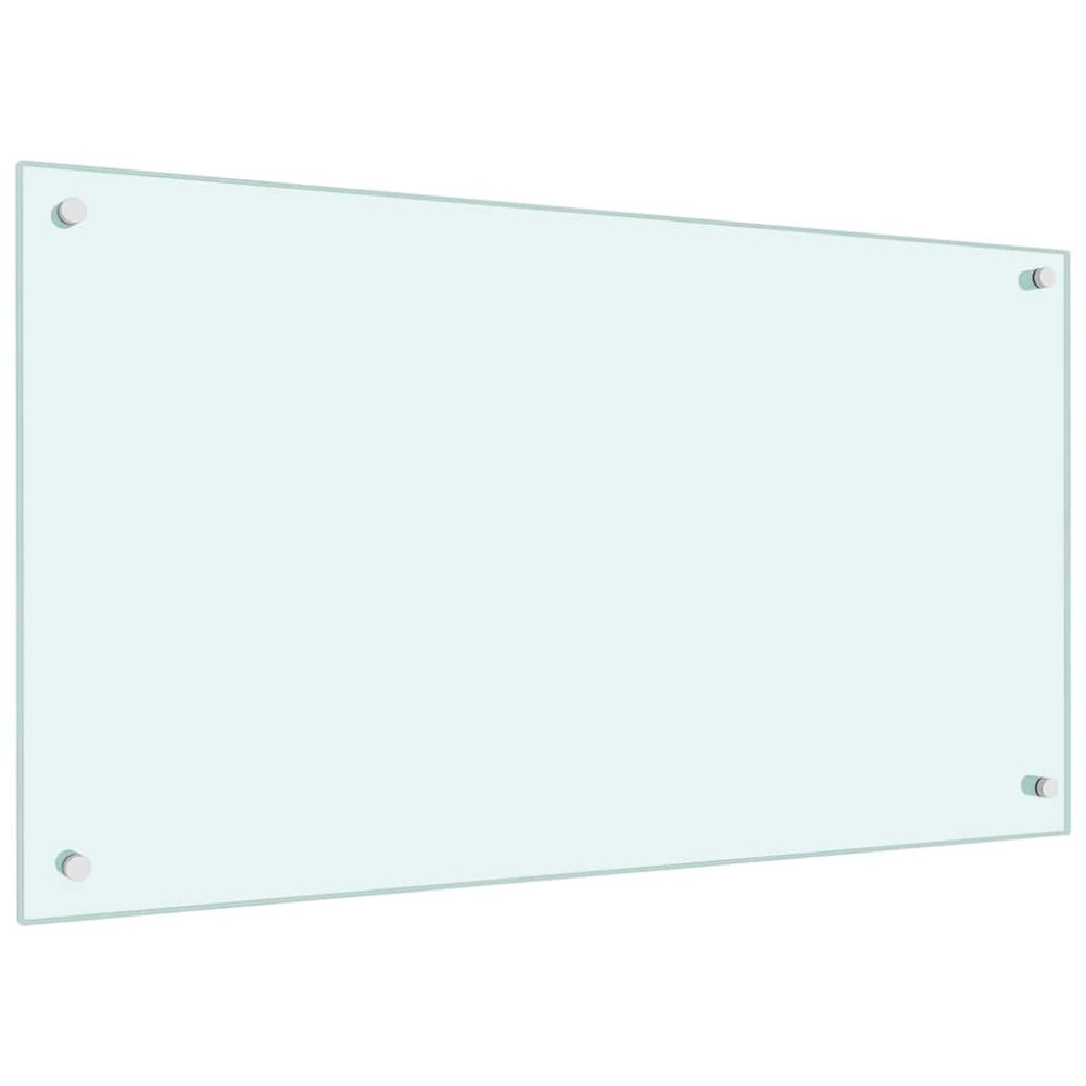 Produktbild för Köksskydd 2 pcs Vit 90 x 50 cm härdat glas
