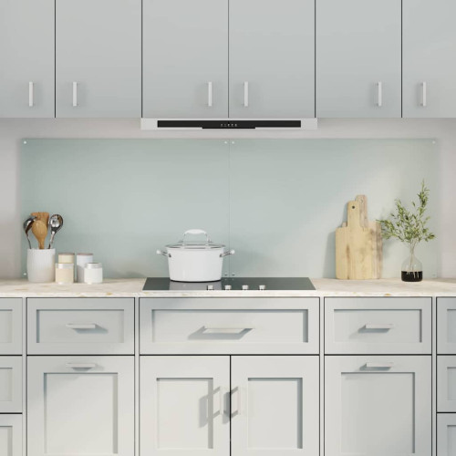 vidaXL Köksskydd 2 pcs Vit 90 x 60 cm härdat glas