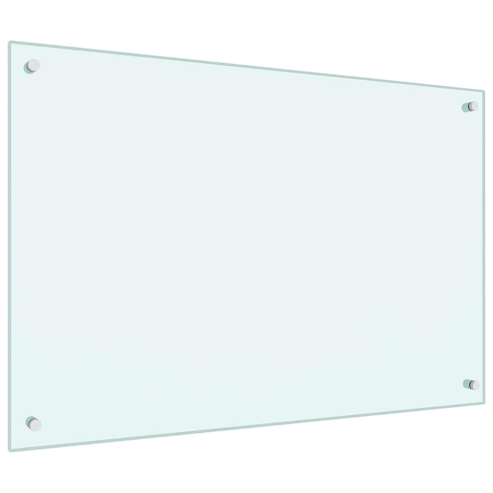 Produktbild för Köksskydd 2 pcs Vit 90 x 60 cm härdat glas