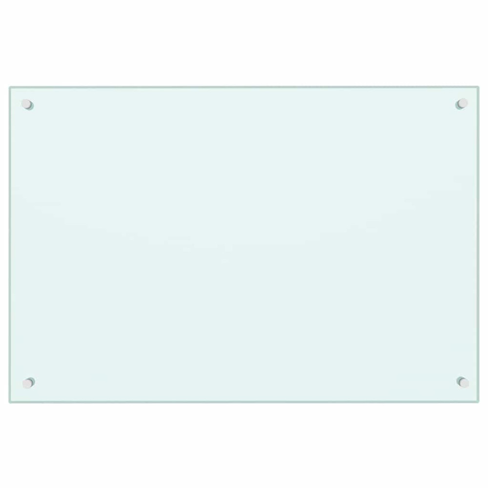 Produktbild för Köksskydd 2 pcs Vit 90 x 60 cm härdat glas