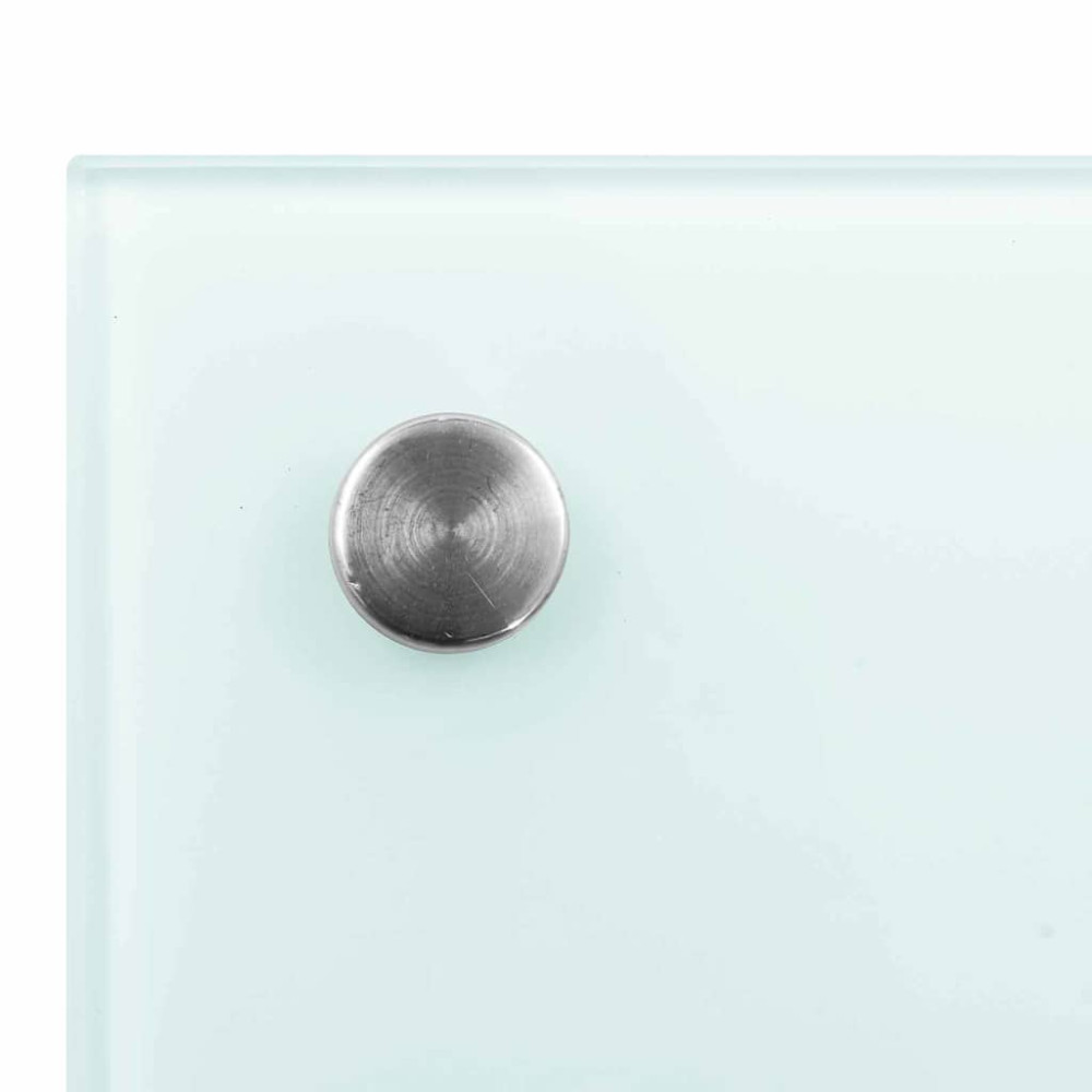 Produktbild för Köksskydd 2 pcs Vit 90 x 60 cm härdat glas