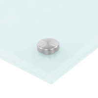 Produktbild för Köksskydd 2 pcs Vit 90 x 60 cm härdat glas