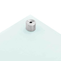 Produktbild för Köksskydd 2 pcs Vit 90 x 60 cm härdat glas