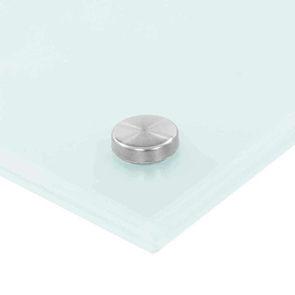 Produktbild för Köksskydd 2 pcs Vit 100 x 40 cm härdat glas