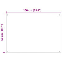 Produktbild för Köksskydd 2 pcs Vit 100 x 50 cm härdat glas