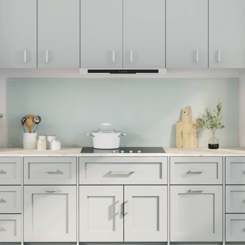 vidaXL Köksskydd 2 pcs Vit 100 x 60 cm härdat glas
