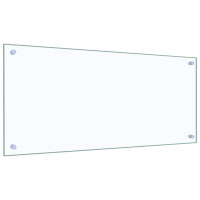 Produktbild för Köksskydd 2 pcs Transparent 90 x 40 cm härdat glas