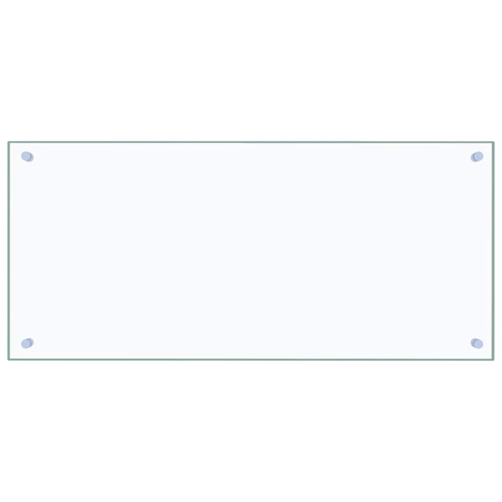 Produktbild för Köksskydd 2 pcs Transparent 90 x 40 cm härdat glas