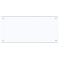 Produktbild för Köksskydd 2 pcs Transparent 90 x 40 cm härdat glas