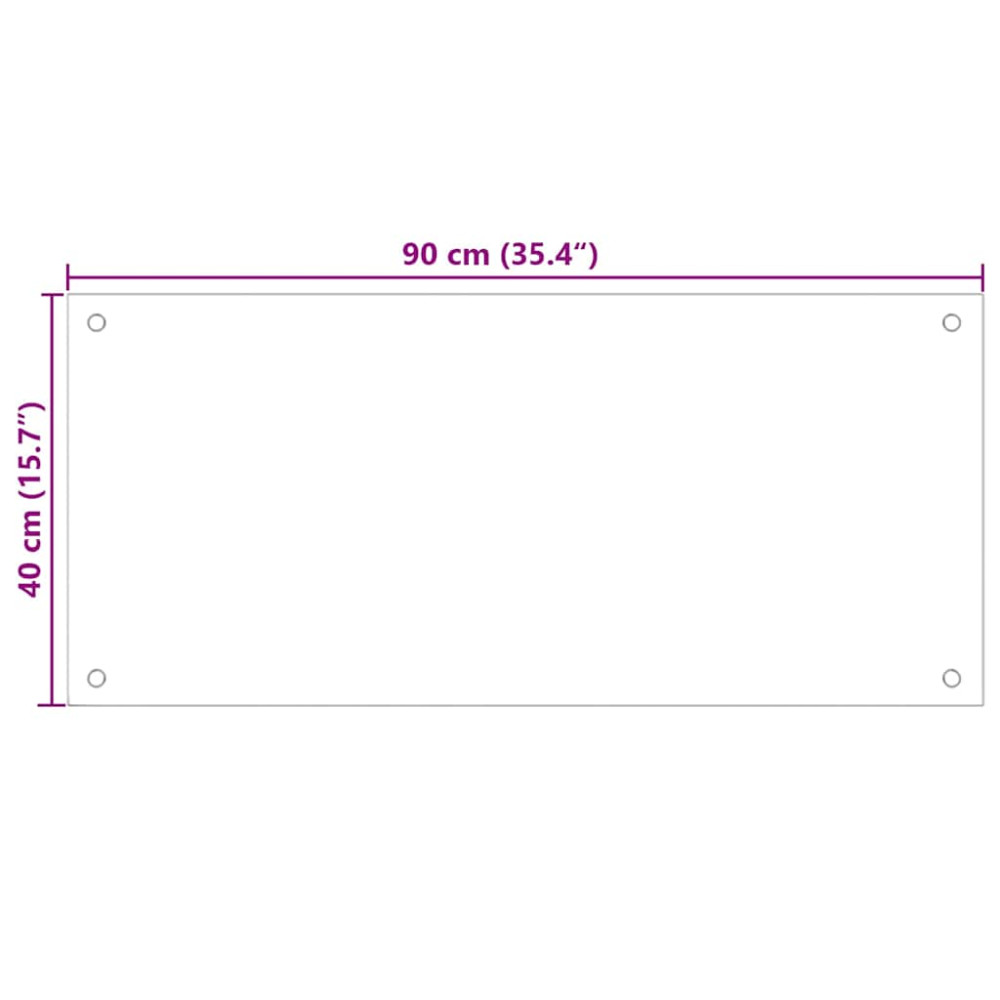 Produktbild för Köksskydd 2 pcs Transparent 90 x 40 cm härdat glas