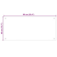Produktbild för Köksskydd 2 pcs Transparent 90 x 40 cm härdat glas