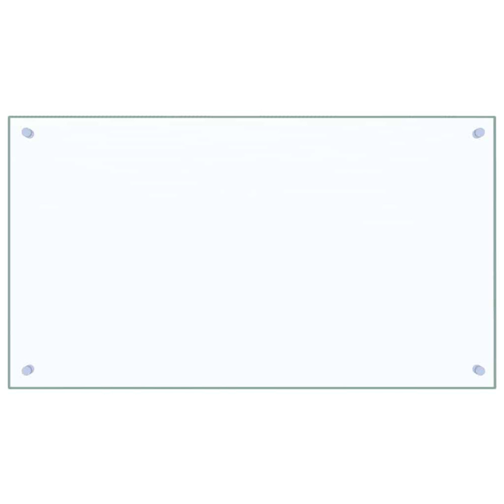 Produktbild för Köksskydd 2 pcs Transparent 90 x 50 cm härdat glas