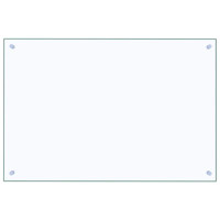 Produktbild för Köksskydd 2 pcs Transparent 90 x 60 cm härdat glas