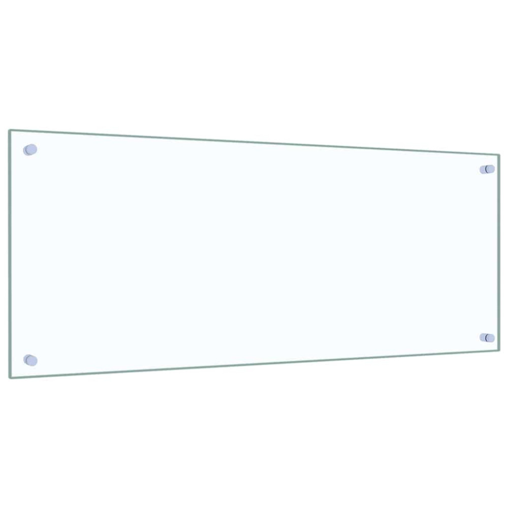 Produktbild för Köksskydd 2 pcs Transparent 100 x 40 cm härdat glas