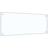Produktbild för Köksskydd 2 pcs Transparent 100 x 40 cm härdat glas