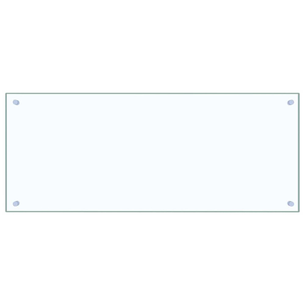 Produktbild för Köksskydd 2 pcs Transparent 100 x 40 cm härdat glas