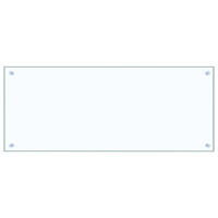 Produktbild för Köksskydd 2 pcs Transparent 100 x 40 cm härdat glas
