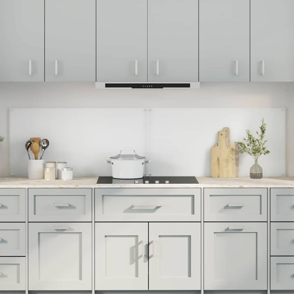 Produktbild för Köksskydd 2 pcs Transparent 100 x 50 cm härdat glas