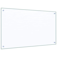 Produktbild för Köksskydd 2 pcs Transparent 100 x 60 cm härdat glas