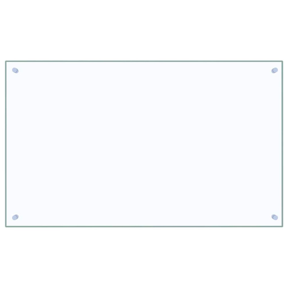 Produktbild för Köksskydd 2 pcs Transparent 100 x 60 cm härdat glas
