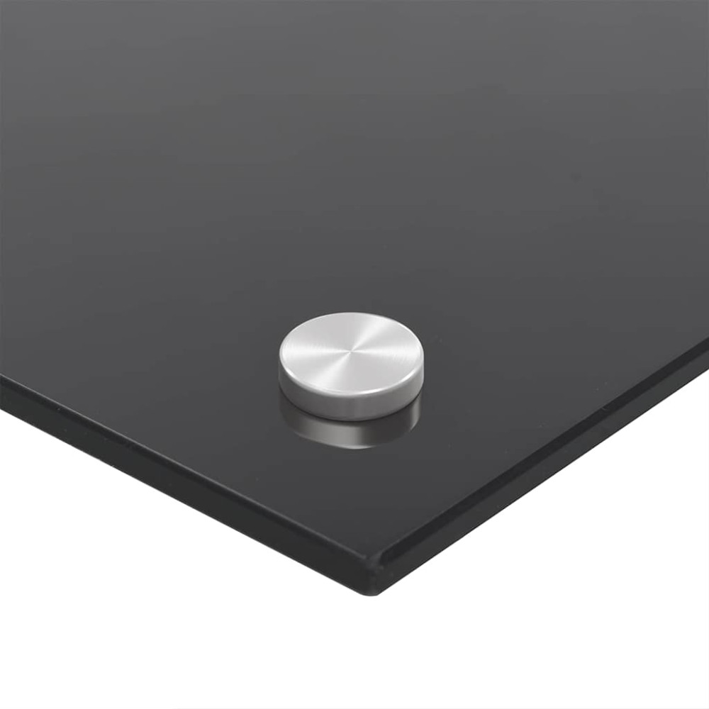 Produktbild för Köksskydd 2 pcs Svart 90 x 40 cm härdat glas